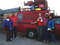 Chantal Foubert avec l’équipe BISS du Chili à Copiapo.（攝影:  / 大紀元）  