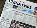 Le China Daily, un organe du régime chinois（Staff: FREDERIC J. BROWN / 2009 AFP）  