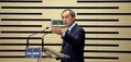  France,Paris: Le Ministre de l'intérieur français Claude Guéant prononce un discours lors d'une convention  de l'UMP appelée u00ables défis de l'immigration», le 7 Juillet 2011.（Staff: MARTIN BUREAU / 2011 AFP）  