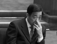 Pékin – Chine, le 5 Mars 2012, Bo Xilai, alors chef du PCC de Chongqing, assiste à l’Assemblée populaire nationale. La procédure pénale contre lui  pourrait désormais s’aggraver, le menant à  la peine de mort. (Feng Li/Getty Images)