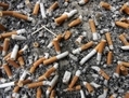 Des cigarettes écrasées dans un cendrier, à la foire du livre de Francfort, en Allemagne. (John MacDougall/AFP/Getty Images)

