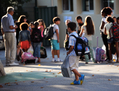 Rentrée scolaire à l’école élémentaire Abbé de l’Epée, à Marseille, le 3 septembre 2013. Ils étaient plus de 12 millions à reprendre le chemin des bancs de l’école en France. (Getty Image)