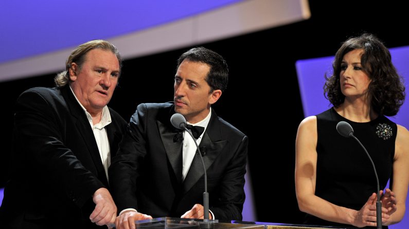 Gérard Depardieu, Gad Elmaleh et Valérie Lemercier(Pascal Le Segretain/ Getty Images)