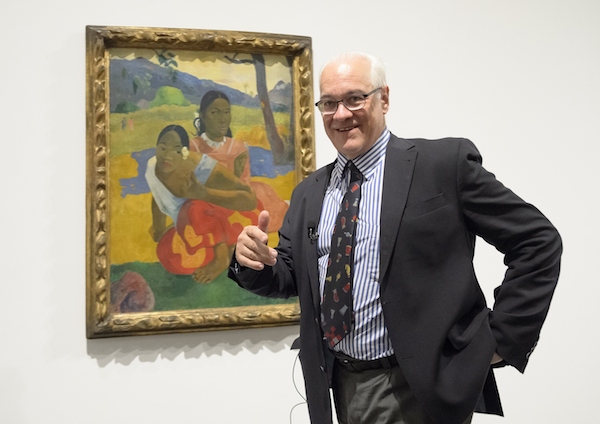 Rudolf Staechelin, homme d’affaires suisse, et son acquisition Quand te maries-tu ? de Gauguin. (DANI POZO/AFP/Getty Images)