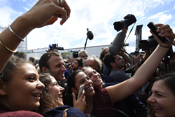Emmanuel Macron, à Rennes en septembre 2016. (DAMIEN MEYER/AFP/Getty Images)