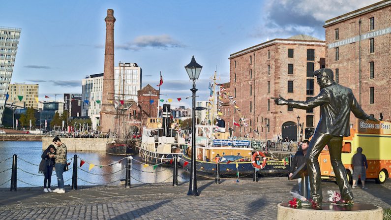 Délabré jadis, Albert Dock fait aujourd’hui la fierté des habitants de Liverpool. (Charles Mahaux)