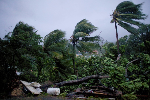 Passage de l’ouragan Maria à Petit-Bourg, Guadeloupe, le 19 septembre 2017. (CEDRIK-ISHAM CALVADOS/AFP/Getty Images)