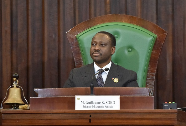 Le président de l'Assemblée nationale ivoirienne Guillaume Soro. 
(ISSOUF SANOGO/AFP/Getty Images)
