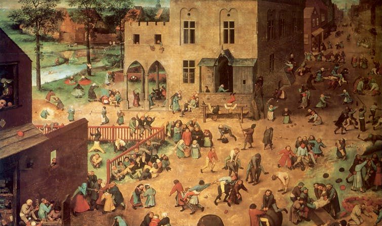 Pieter Bruegel, l'Ancien, Jeux d'Enfants, 1560,
Kunsthistoriches Museum, Vienna, inv. no. GG 1017