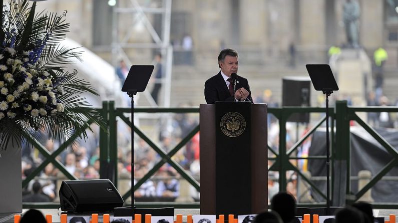 « C’est très important - l'entrée de la Colombie dans l'OTAN dans la catégorie de partenaire mondial », déclare son président Juan Manuel Santos. Photo GUILLERMO LEGARIA / AFP / Getty Images