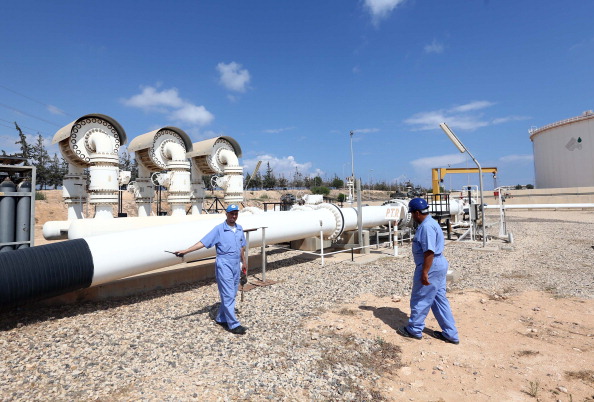 La compagnie pétrolière nationale libyenne a annoncé une reprise des exportations du terminal de Brega à l'est. Photo MAHMUD TURKIA/AFP/Getty Images.