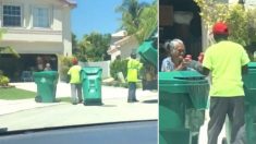 Un doux geste d’amour : une grand-mère de 90 ans offre des rafraîchissements aux éboueurs lors d’une journée chaude