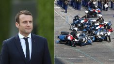 Accident du 14 juillet : la réaction d’Emmanuel Macron face aux motards qui se sont percutés devant lui