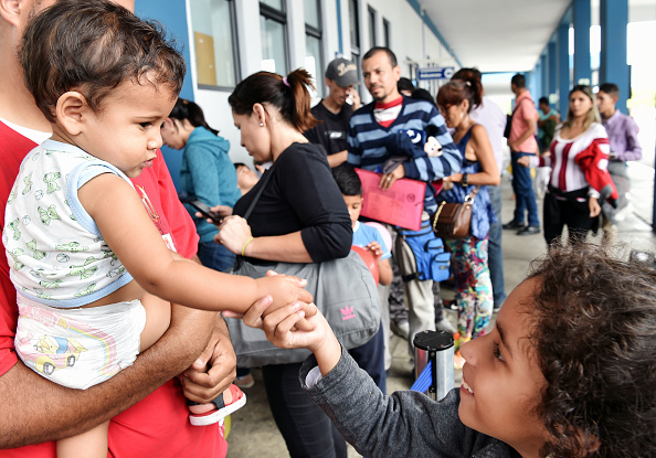 Chili la quatrième destination des migrants vénézuéliens, après la Colombie, l'Equateur et le Pérou.       (Photo : CRIS BOURONCLE/AFP/Getty Images)