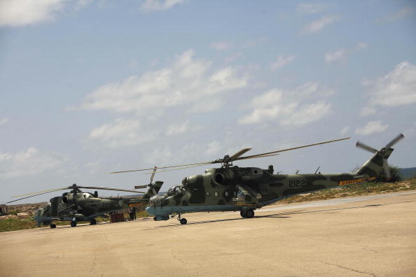 Des hélicoptères de l’armée éthiopienne, crash d'un hélicoptère militaire dans la région d'oromo. Photo : JOSE CENDON / AFP / Getty Images.