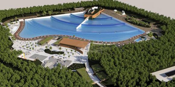 La 1ere piscine à vagues roulantes doit s'ouvrir en France (Capture d'écran : Twitter@Lupeperiot)