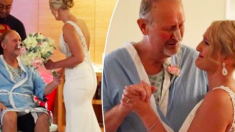 Une mariée surprend son père malade à l’hôpital le jour de son mariage : « Il y a eu beaucoup de larmes »
