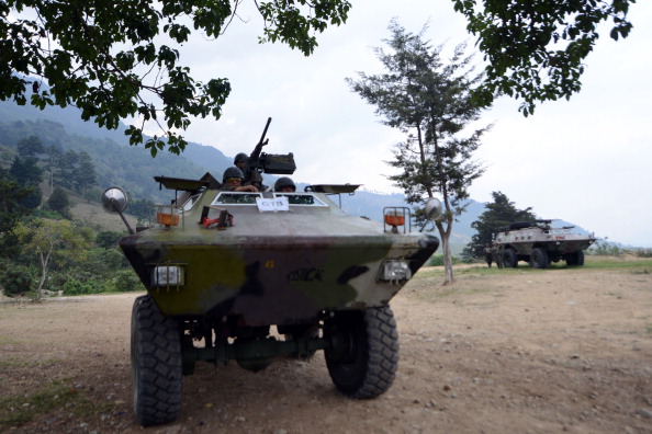 Les véhicules militaires donnés au Guatemala par Washington servent-ils la cause initiale prévu par les USA. Photo : JOHAN ORDONEZ / AFP / Getty Images.