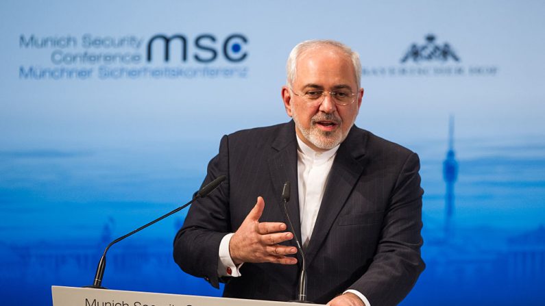 Mohammad Javad Zarif, ministre des Affaires étrangères d'Iran, "La diplomatie, ça marche", dit-il à propos de Idleb. Photo par Lennart Preiss / Getty Images.