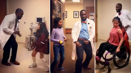 Un assistant en pédiatrie remonte le moral des patients tristes grâce à la danse