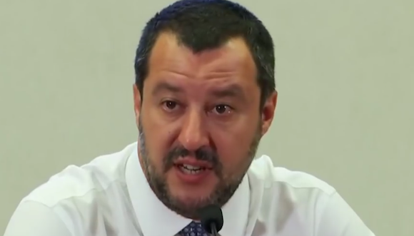 Matteo Salvini, le ministre de l'Intérieur. (Capture d’écran euronews YouTube)