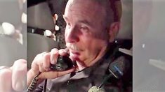 Un policier devient émotif en quittant son poste de travail pour la dernière fois après 27 ans au service de police