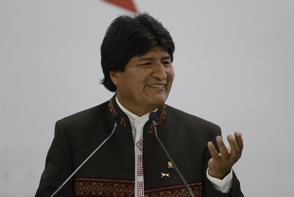 -Le président bolivien Evo Morales, la Bolivie n’a plus accès à la mer depuis 1883. Photo JOHAN ORDONEZ / AFP / Getty Images.