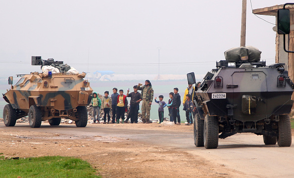 -Le retrait des armes lourdes devait intervenir à Idleb avant le 10 octobre, selon les termes d'un accord russo-turc. Photo AAREF WATAD / AFP / Getty Images.