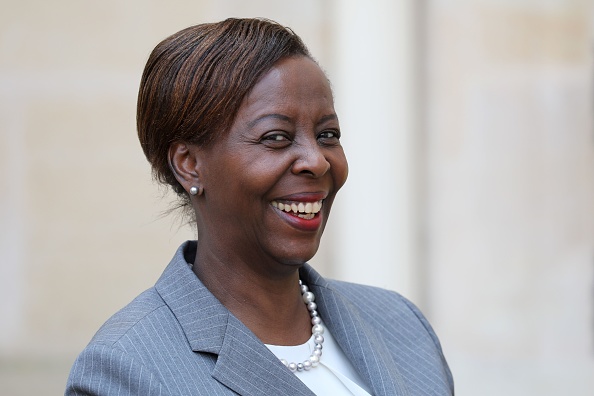 -La ministre rwandaise des Affaires étrangères Louise Mushikiwabo, candidate à la présidence de l'Organisation internationale de la Francophonie a été élue. Photo LUDOVIC MARIN / AFP / Getty Images.