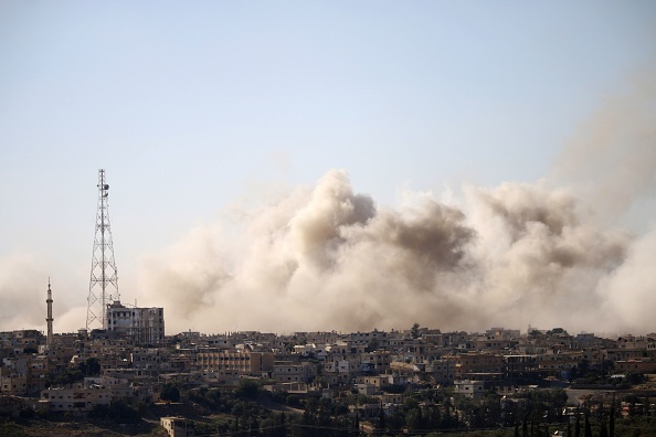 -Combat dans l’Est de la Syrie. Photo MOHAMAD ABAZEED / AFP / Getty Images.