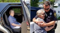 Une fan d’une émission policière âgée de 93 ans se fait « arrêter » pour son anniversaire – et elle a adoré !