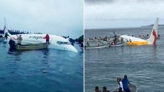 Un avion de ligne s’écrase dans une lagune du Pacifique et les 47 passagers survivent