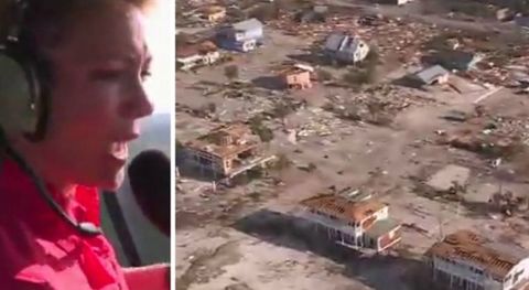 Vue saisissante d’avant et après le passage de l’ouragan Michael aux États-Unis