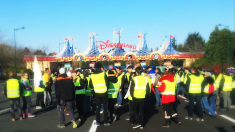 Les Gilets jaunes investissent le péage de Disneyland Paris