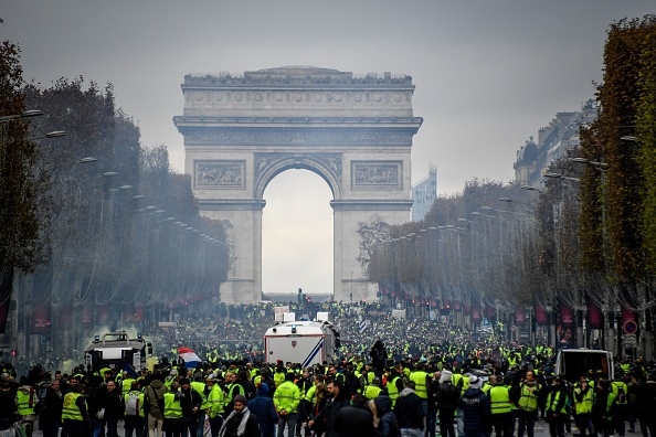 "Gilets jaunes" 3e week-end de blocage.    (Photo : BERTRAND GUAY/AFP/Getty Images)