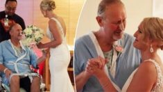 La mariée surprend son père malade à l’hôpital le jour de son mariage : « Il y a eu beaucoup de larmes »