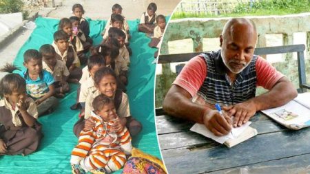 Un professeur mendie dans le train afin de mettre en place 5 écoles gratuites pour les enfants nécessiteux de l’Inde rurale