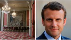 Emmanuel Macron lance les travaux de rénovation des espaces de réception du palais de l’Élysée