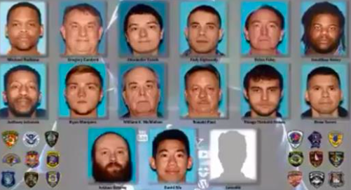 Les procureurs du New Jersey ont déclaré avoir arrêté 14 personnes dans le cadre d'une vaste opération de pornographie juvénile. (Bureau du procureur du comté de Monmouth)