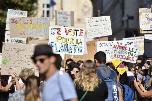 Marche pour le climat à Marseille.  (Photo : GERARD JULIEN/AFP/Getty Images)
