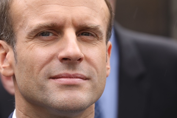 Le Président Emmanuel Macron.  (Photo : LUDOVIC MARIN / POOL/AFP/Getty Images)