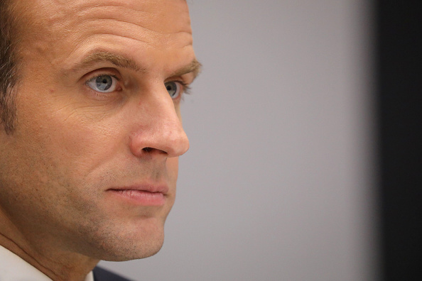 Le Président Emmanuel Macron  répond à la pétition publiée sur change.org.   (Photo : LUDOVIC MARIN/AFP/Getty Images)