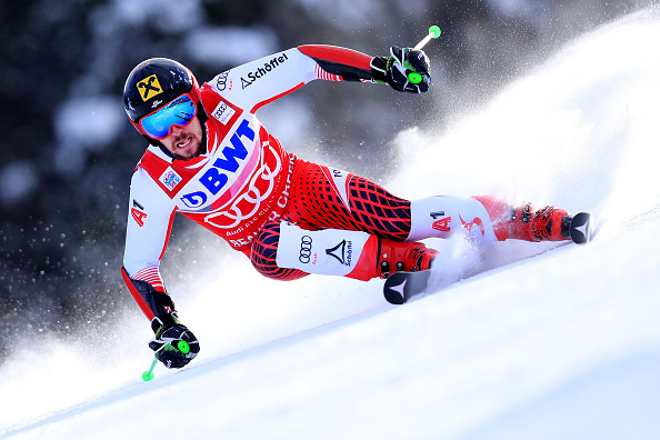 -L’Autrichien Marcel Hirscher a gagné samedi la première manche du géant de Coupe du monde de ski alpin de Val d'Isère (illustration). Photo de Tom Pennington / Getty Image.