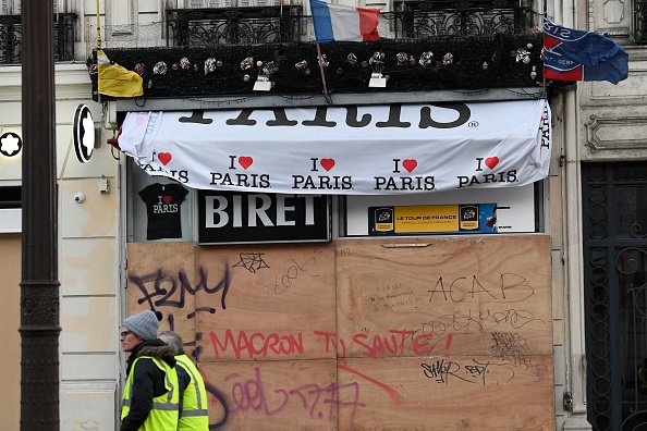 Mouvement pacifique des "gilets jaunes" à Paris. (Photo : BERTRAND GUAY/AFP/Getty Images)