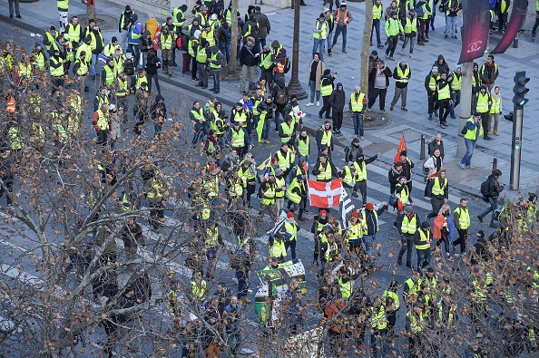"Act 4" des "gilets jaunes" à Paris.  (Photo :  LUCAS BARIOULET/AFP/Getty Images)