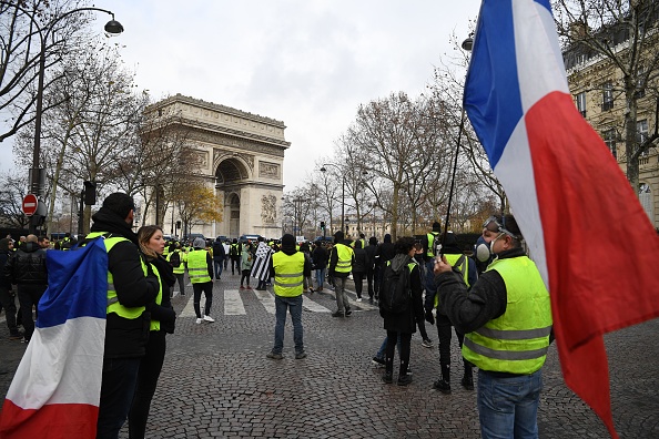 "Gilets jaunes" Paris.(Photo : ERIC FEFERBERG/AFP/Getty Images)