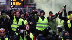 Manifestation tendue à Bruxelles contre le Pacte mondial sur les migrations