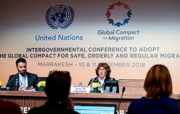 Louise Arbour Louise Arbour, la représentante spéciale de l'ONU pour les migrations.  (Photo : FADEL SENNA/AFP/Getty Images)