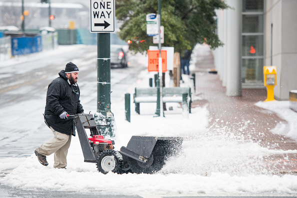 En cette fin décembre, la tempête "Eboni" frappe les États-Unis. (Photo : Sean Rayford/Getty Images)