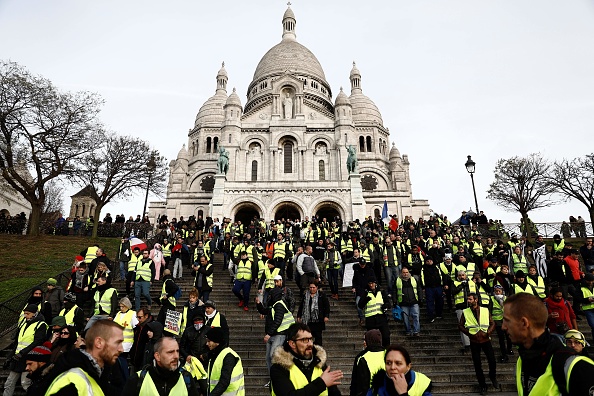 "Gilets jaunes" Act VI : rassemblement à Montmartre Paris. (Photo : SAMEER AL-DOUMY/AFP/Getty Images)